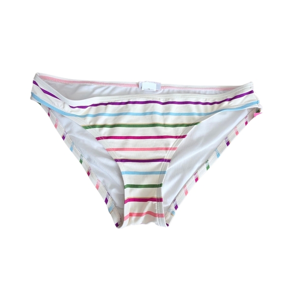 NWT Kate Spade Party Stripe Triangle Bikini Two Piece Swimsuit Sz Large  S3A226S - Picture 7 of 15